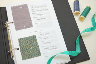 Fabric Swatch Folder with 25 inserts