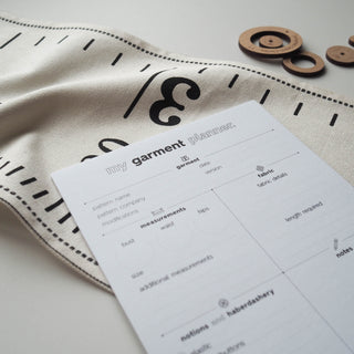 Garment Planner Notepad