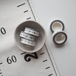 3 washi measuring tape in a bowl