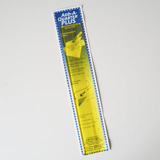 Add-A-Quarter Plus Ruler - Foundation Paper Piecing Seam Allowance Ruler