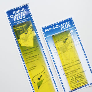 Add-A-Quarter Plus Ruler - Foundation Paper Piecing Seam Allowance Ruler