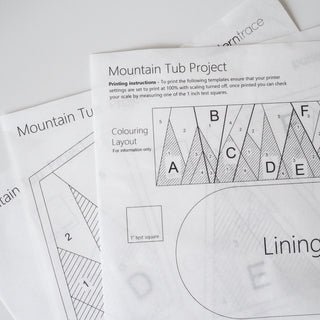 Mountain Tub PDF Pattern