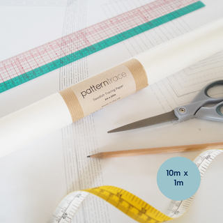 Patterntrace Swedish Tracing Paper 10m × 1m roll – sewable tracing paper for pattern drafting