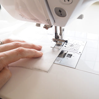 Patterntrace Swedish Tracing paper been sewn in a machine like fabric would. This is a toile to test the fitting