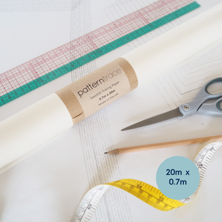 Patterntrace Swedish Tracing Paper 20m × 70cm narrow roll – sewable tracing paper